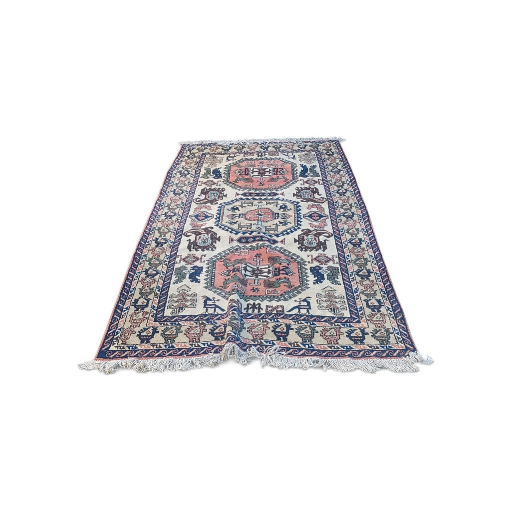 Antique Northwest Persian Tribal Animal Rug