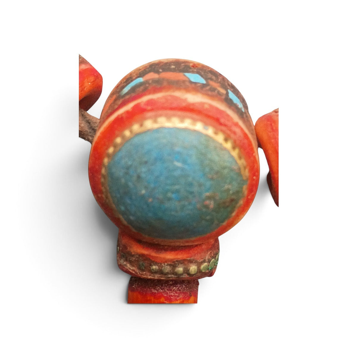 Tibetan Mosaic Coral & Turquoise beads