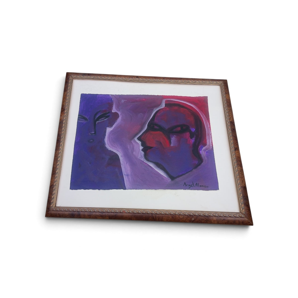 Ángel Alonso (1923–1994) – Large Abstract Figural on Arches Paper – Signed – 30 × 22 in.