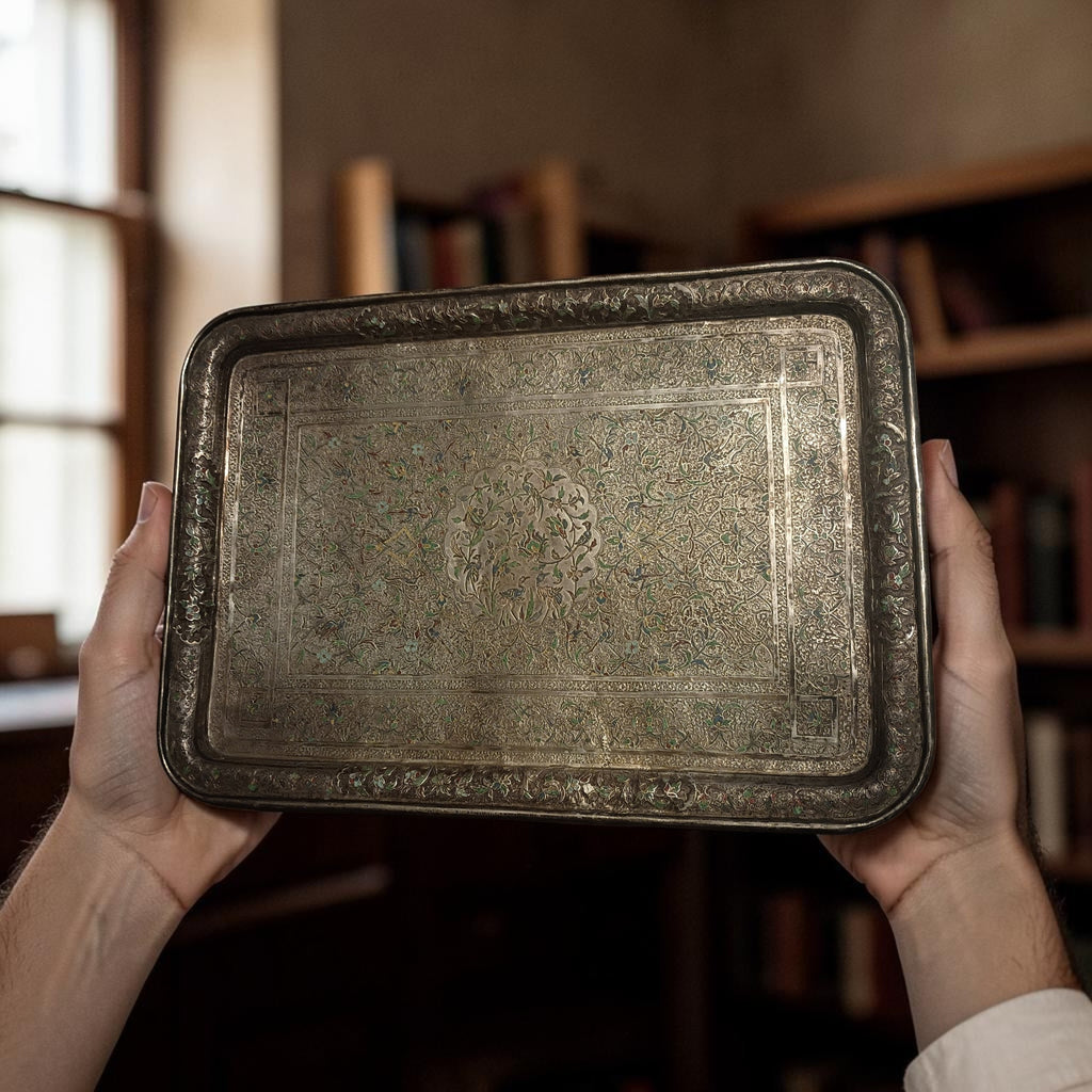 Persian Silver Tray