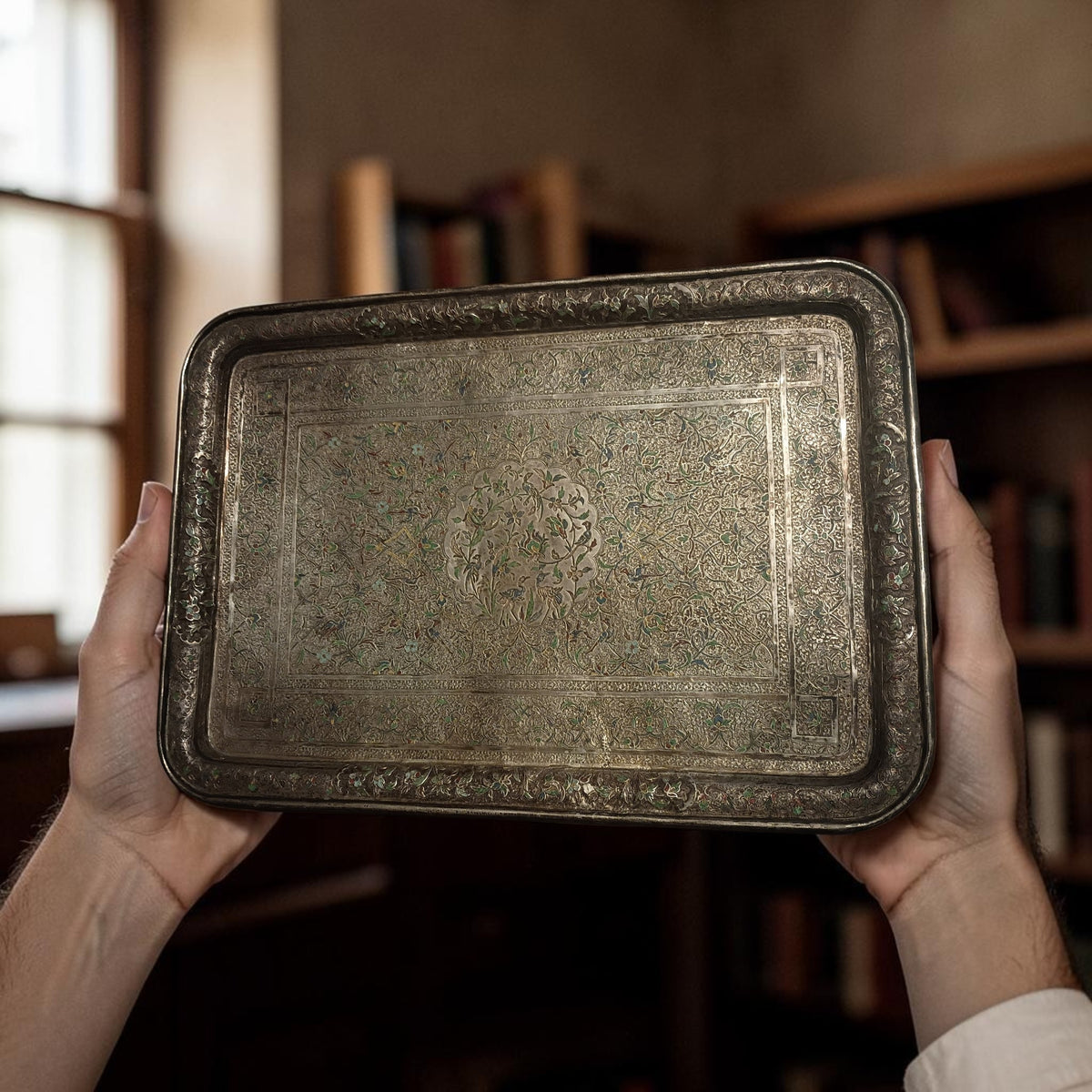Persian Silver Tray
