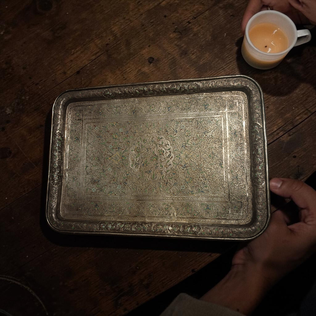Persian Silver Tray