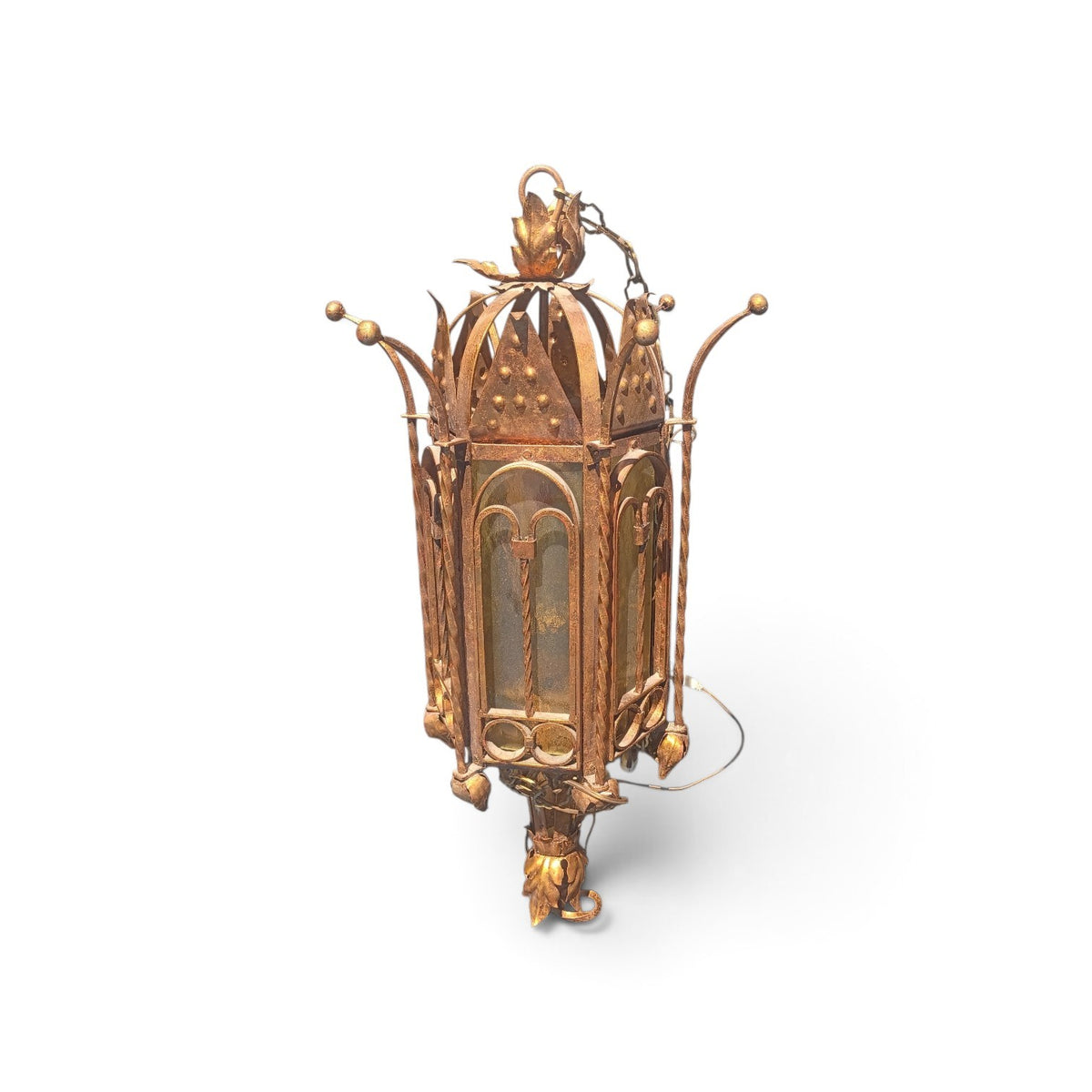 Substantial American Spanish Revival Hanging Lantern
